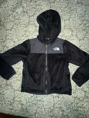 The North Face Black Kids Hooded Fleece Jacket